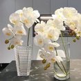 thumbnail image 3 of Yesbay Artificial Orchid Flowers Long Stemmed Realistic Phalaenopsis Orchids No Maintenance Velvet Petals Fake Flower, 3 of 8