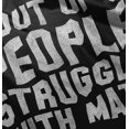 thumbnail image 3 of 4 Out of 3 People Struggle Math Nerdy Men's Graphic T Shirt Tees Brisco Brands L, 3 of 3