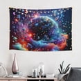 thumbnail image 2 of Xecao Outer Space Floating Numbers And Letters Print Tapestry, Wall Hanging Room Funny Decor, Backdrop Room Decor for Bedroom Living Room dormitory, 2 of 8