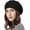 Black, variant on Womens Winter Beret Hat, Angora Knitted Beanie Cap Fall Winter French Classic Beret