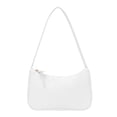 thumbnail image 2 of Btafrte Bolso para Axilas Mujer Cuero PU Suave Bolso Hombro Informal Color Sólido (Blanco), 2 of 9