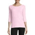 Hanes Women's Stretch Cotton Raglan 3/4-Sleeve Tee - Walmart.com