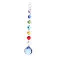 thumbnail image 2 of Abbracc Colorful Crystal Ball Round Beaded Pendant Wedding Hanging Decor 14 Blue 20cm, 2 of 9