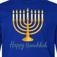 thumbnail image 4 of Inktastic Happy Hanukkah Menorah Lighting Long Sleeve Youth T-Shirt, 4 of 5