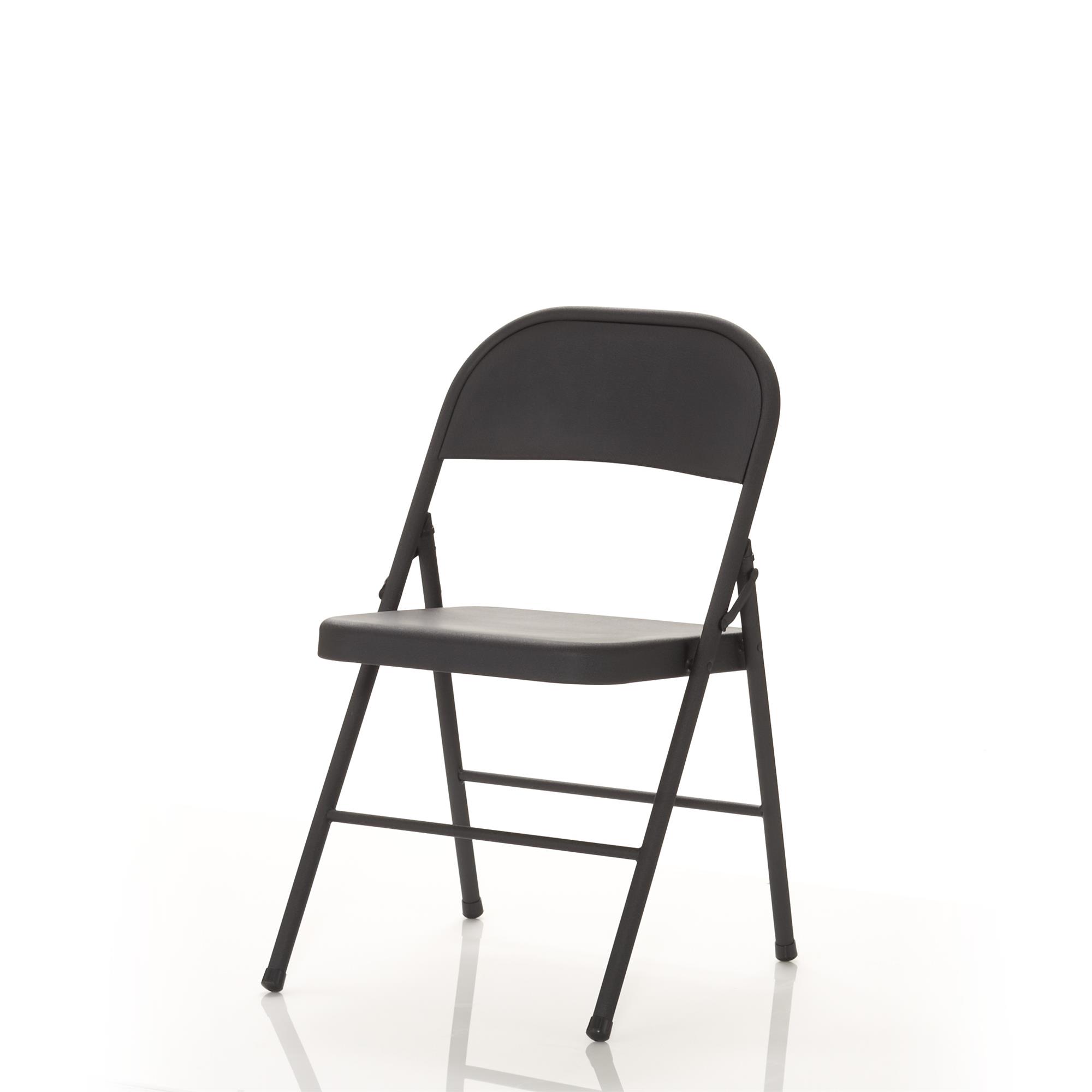 Mainstays Steel Folding Chair (4 Pack), Black - image 4 of 14