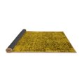 thumbnail image 2 of Ahgly Company Indoor Square Oriental Yellow Industrial Area Rugs, 4' Square, 2 of 4