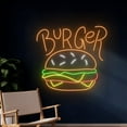 thumbnail image 3 of Handmadetneonsign Burger Neon Sign, Burger Neon Light, Burger Led Light, Fast Food Led Sign, Wall Décor, 3 of 5