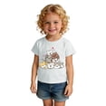 thumbnail image 2 of T-shirt Garçon à Col Rond, T-Shirts Graphiques, Vêtements Bébé, Tenues Garçon Fille 6-7 Ans, 2 of 4