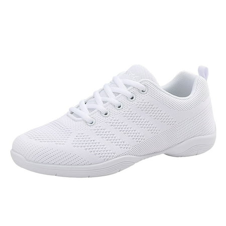 

Girls White Cheerleading Team Breathable Youth Cheering Competition Sports Shoes Sports girls sneakers Purple 37