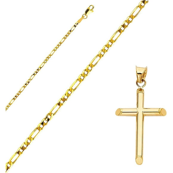 14k Gold Chain Cross