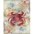 thumbnail image 2 of Roberto, LuAnn 12x14 Gold Ornate Wood Framed with Double Matting Museum Art Print Titled - Red Crab, 2 of 4