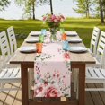 thumbnail image 4 of Table Runners 72 Inches Long Dress Scarves, Pink Valentine's Day Farmhouse Kitchen Table Runner, Coffee Tablerunners, Roses Romantic Art Spring Floral 18x72 Inch, 4 of 9