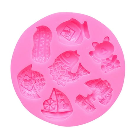 

BYDOT Fish Peanut Silicone Candle Molds 3D Cupcake Mould Baking Mold Soap Molds Durable Sugar Craft Gum Paste Mold Gift Baking