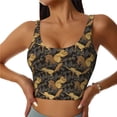 thumbnail image 2 of Lsque Squirrel Gathering Nuts Printed Women'S Sports Bra, Compression, Moisture Wicking, High-Impact Sports Bra For Women,Supportive sports bra-Small, 2 of 9