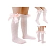 thumbnail image 7 of Arvbitana Baby Girls Knee High Socks, Cable Knit Cotton Socks with Bow, 7 of 7