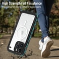thumbnail image 2 of Waterproof Magnetic Case for iPhone 14 Pro Max Compatible with Wireless Charging Shockproof Protective Cover with Screen Protector (6.7" Blue), 2 of 13