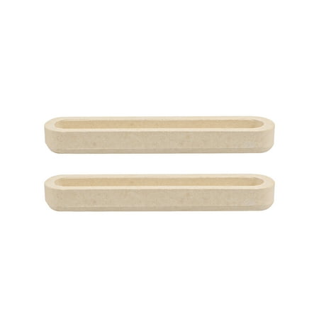 1.6ml 60x12x7mm Firebrick Crucible Boat Sample Holder Furnaces 2 Pack