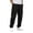 A Black, variant on Pants Authentics Mens Relaxed Fit Stretch Cargo Pant Cargo Pants for Men Men's Solid Color Tight Waist Drawstring Casual Sports Multi Pocket Workwear Pants White S
