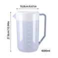 thumbnail image 3 of Vixolx 1 Gallon Plastic Water Pitcher with Lid & Pouring Spout, Large Capacity, Cold Water Kettle, for Ice Tea, Beverage Drink, Beer, Juice, Dishwasher Safe, White, 3 of 5