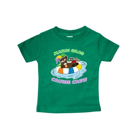

Inktastic Mardi Gras Cruise Crew with Cute Otter in Water Tube Gift Baby Boy or Baby Girl T-Shirt