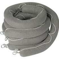 Brady Sorbent Boom, 32 gal, 5 in x 10 ft, Universal, Gray, 4 PK SPCUN510