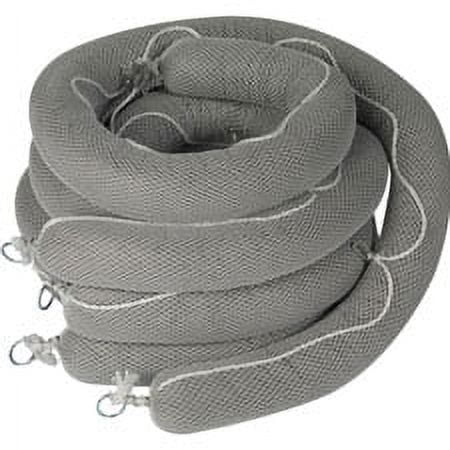 Brady Sorbent Boom, 32 gal, 5 in x 10 ft, Universal, Gray, 4 PK SPCUN510