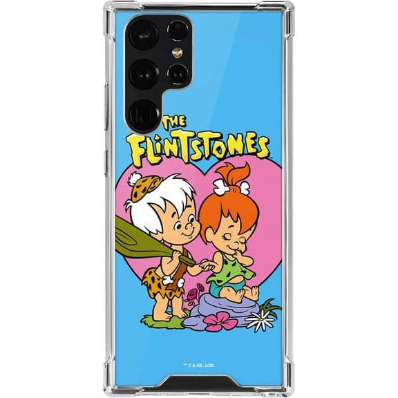 Skinit Cartoons Bamm-Bamm and Pebbles Galaxy S22 Ultra Clear Case