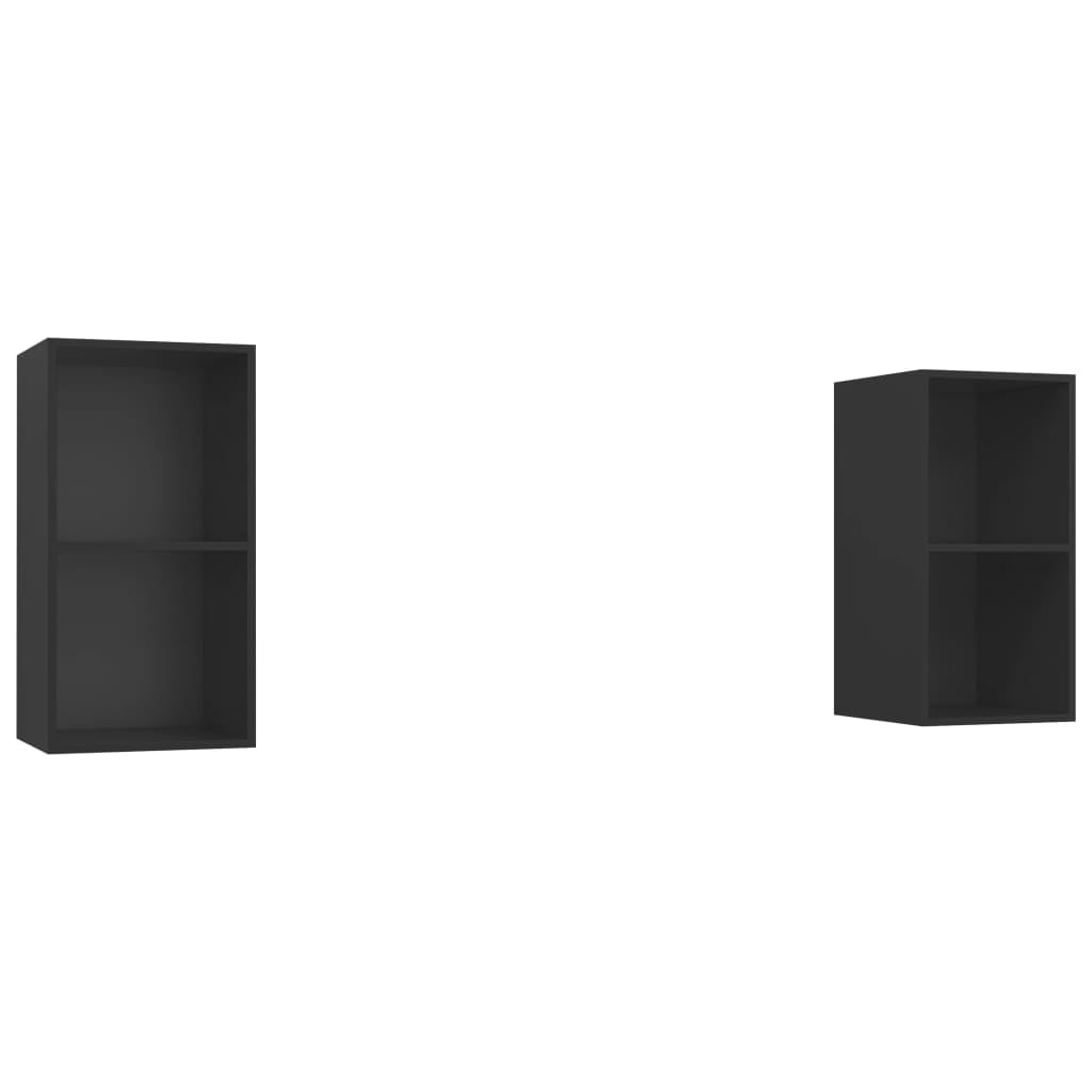 vidaXL Wallmounted TV Stands TV Console TV Console 2 Pcs Engineered