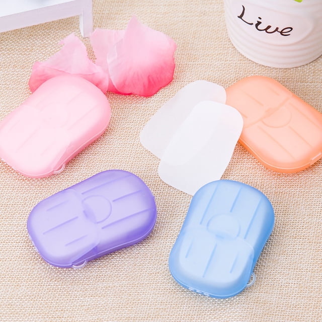 Color Random Hand Washing Sheet washing paper portable hand Mini Hand Washing Paper Single Use Soluble Portable Cleaning Sheet