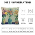 thumbnail image 5 of Nawypu  Throw Pillow Covers Spring Flower with Vase Home Sweet Home&nbsp;Pillow Case Color Floral Print Cushion Cover Lumbar Decor Home Sofa Couch(Three Flower), 5 of 5