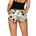 thumbnail image 3 of Gupgi Sequin Shorts for Women Low Rise Geometry Patchwork Mini Shorts Summer Going Out Micro Shorts, 3 of 10