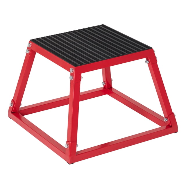 Non-Slip Steel Plyometric Jump Box for Home Gym – Sturdy Versatility Step-Up Platform for Fitness, Strength & Jump Training – Shock-Resistant Conditioning Equipment, 12/18/24/30 Inch