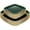 Green Gold, variant on 100PCS Clear and Gold Disposable Plastic Plates - Square Heavy Duty Party & Thanksgiving Dinner & Dessert Plates, 50 Each