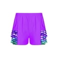 thumbnail image 3 of TTAO Girls Swimming Bottoms Elastic Waist Swim Trunks Rash Guard Beach Sports Swimwear Tankini Shorts Purple 12, 3 of 5