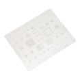thumbnail image 3 of Filet de Rebillage CPU, Positionnement Précis Espacement 0.12mm Pochoir de Rebillage Taille Compacte en Acier Inoxydable avec Petites Fentes IC pour Réparation de Téléphone Portable, 3 of 7
