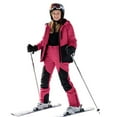 thumbnail image 6 of Pink Snow Pants - Girls Insulated Ski Pants , Winter Warm Waterproof Snowboard Pants, Outdoor Hiking Snow Pants for Cold Weather Hot Pink Size:160, 6 of 7