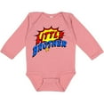 thumbnail image 3 of Inktastic Little Brother Superhero Boys Long Sleeve Baby Bodysuit, 3 of 5