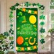 thumbnail image 4 of Decoraciones para el Día de San Patricio, Accesorios para el Día de San Patricio, Cubierta para Puerta del Día de San Patricio, Decoración para Exteriores de Irlanda, Bandera Vertical Colgante, Banner, 4 of 6