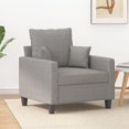 thumbnail image 1 of vidaXL Sofa Chair Light Grey 60 cm Fabric, 1 of 5