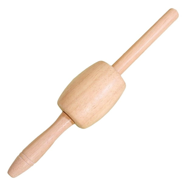 Rodillo de cocina con mangos ergonómicos, resistente y fácil de usar, ideal para amasar pasteles, fondant, pizzas, pasteles y galletas.