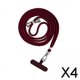 thumbnail image 1 of 4xPhone Lanyard Crossbody De Lengüeta De Seguridad Para Senderismo Escalada Ciclismo Borgoña 4 piezas, 1 of 8