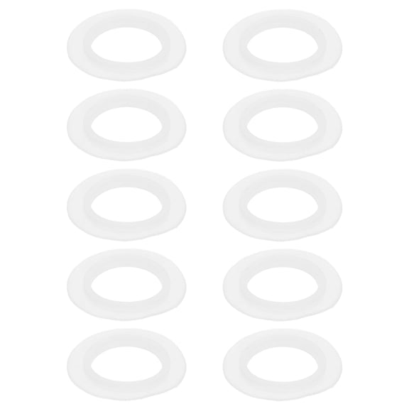 GAXIRE 10pcs Silicone Tub Drain Bushing Gasket Replacement Transparent Seal Prevent Water Damage for Plumbing Projects