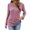 Pink, variant on YOTMKGDO Lounge Sets For Women Women's Long Sleeved V Neck Casual Top Loose Pullover Hoodie, Sizes S-XL