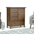 thumbnail image 2 of Atlin Designs Solid Wood Rustic Natural Aged Brown Storage Cabinet Rectangular 39" Unassembled, 2 of 5