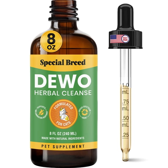 Suplemento herbal para gatos Special Breed, desparasitante para razas especiales, 240 ml