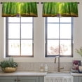 thumbnail image 4 of LALILO Kitchen Curtain Valance Bamboo Forest Kyoto Japan Japan Rod Pocket Window Curtain 52"x 18" Set of 2, 4 of 7