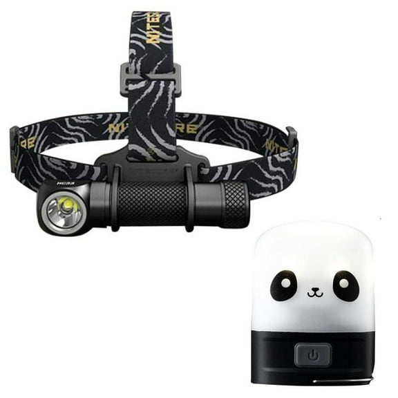 Combo: Nitecore HC33 Cree XHP35 High Intensity Headlamp - 1800 Lumen w/LR10 USB Rechargeable Pocket Utility Light  Eco-Sensa USB Cable
