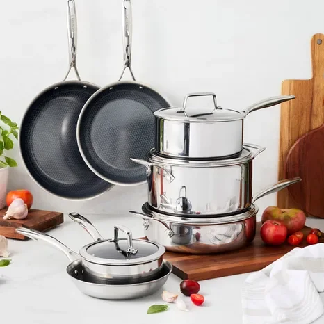 Henckels Paradigm 11-Piece Ceramic Cookware Set – Nonstick, Dishwasher Safe, Oven Safe