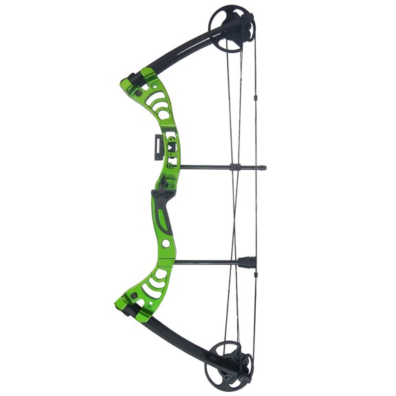 iGlow 30-55 lbs Black / Green / Camouflage Camo Archery Hunting Compound Bow 175 150 70 55 40 30 lb Crossbow