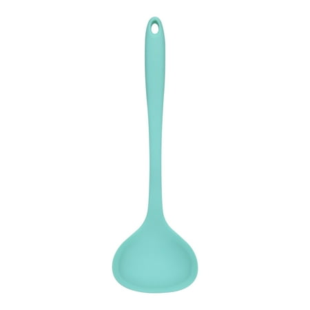 

LnjYIGJ Food Grade Silicone Cooking Pot Soup Spoon Kitchen Nonstick Silicone Soup Spoon